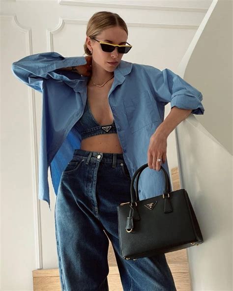 denim prada jacket|prada denim bralette.